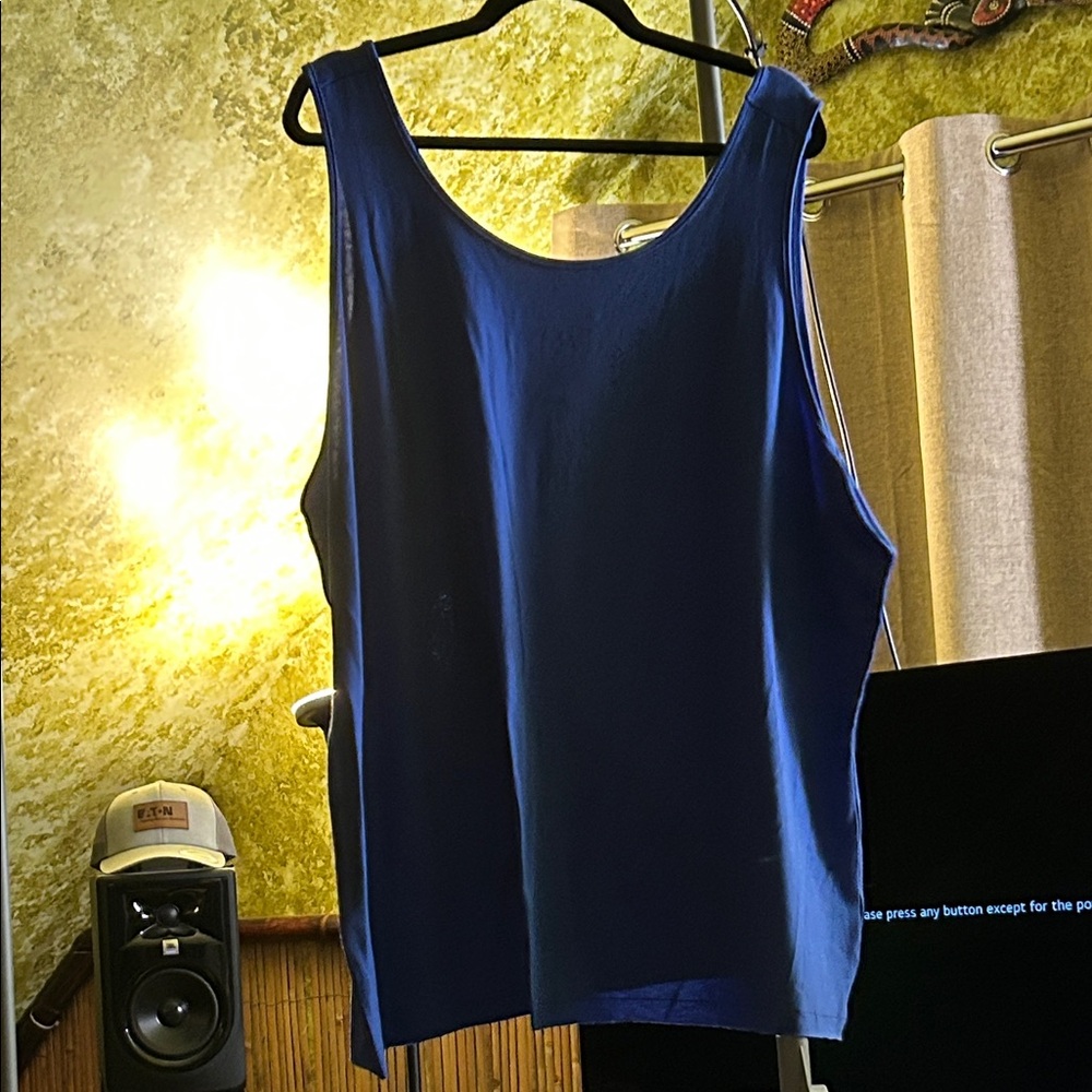 NWT LuLaRoe Blue Dixie Tank 3X. From a non smoking/pet friendly home.